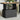 Garden Table Black 90x55x71 cm Poly Rattan and Acacia Wood