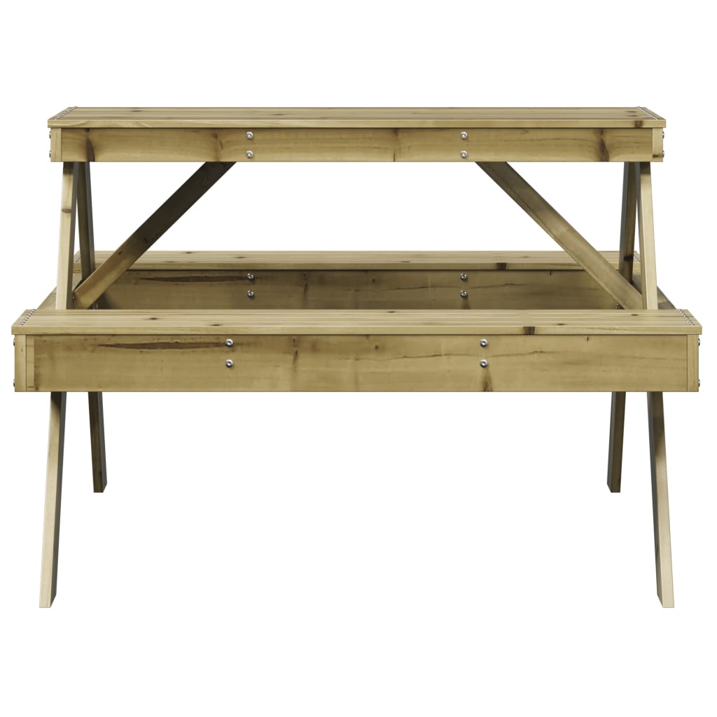 Picnic Table 105x134x75 cm Impregnated Wood Pine
