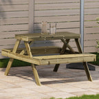 Picnic Table 105x134x75 cm Impregnated Wood Pine