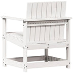 3 Piece Garden Lounge Set White Solid Wood Pine