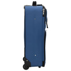 5 Piece Travel Luggage Set Bule Fabric