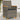 Garden Chairs with Cushions 2 pcs Grey Poly Rattan&Solid Wood