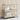 Bar Cart 3-Tier Beige Poly Rattan and Solid Wood Acacia