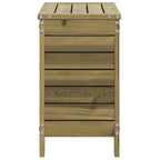 Garden Footstool 62x31.5x52 cm Impregnated Wood Pine