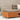 Garden Footstool with Cushion Wax Brown Solid Wood Pine