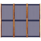3-Panel Room Divider Dark Blue 210x180 cm
