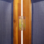 4-Panel Room Divider Dark Blue 280x180 cm