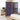 4-Panel Room Divider Dark Blue 280x180 cm