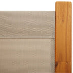 3-Panel Room Divider Taupe 210x180 cm