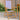Garden Chairs 2 pcs Blue and White Solid Wood Acacia and Fabric