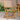 Garden Chairs 2 pcs Taupe Solid Wood Acacia and Fabric