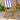 Garden Chairs 2 pcs Blue and White Solid Wood Acacia and Fabric