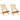Garden Chairs 2 pcs Beige Solid Wood Acacia and Fabric