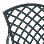 Garden Chairs 2 pcs Green Cast Aluminium