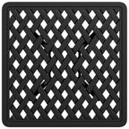 Garden Table Black 53x53x53 cm Cast Aluminium