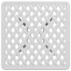 Garden Table White 53x53x53 cm Cast Aluminium