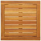 3 Piece Bistro Set Black Poly Rattan and Acacia Wood