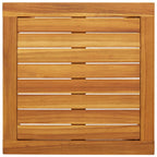 3 Piece Bistro Set Grey Poly Rattan and Acacia Wood