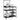 Baker's Rack Black 90x40x132 cm Engineered Wood and Metal