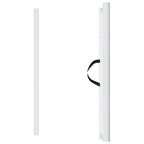 Retractable Pet Gate White 82.5x125 cm