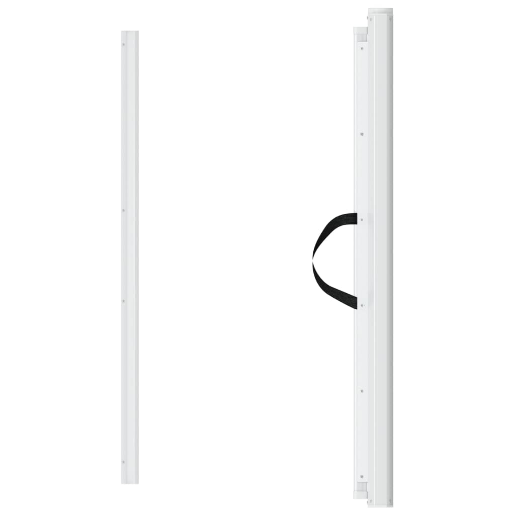 Retractable Pet Gate White 82.5x125 cm