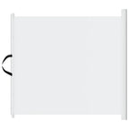 Retractable Pet Gate White 102.5x125 cm