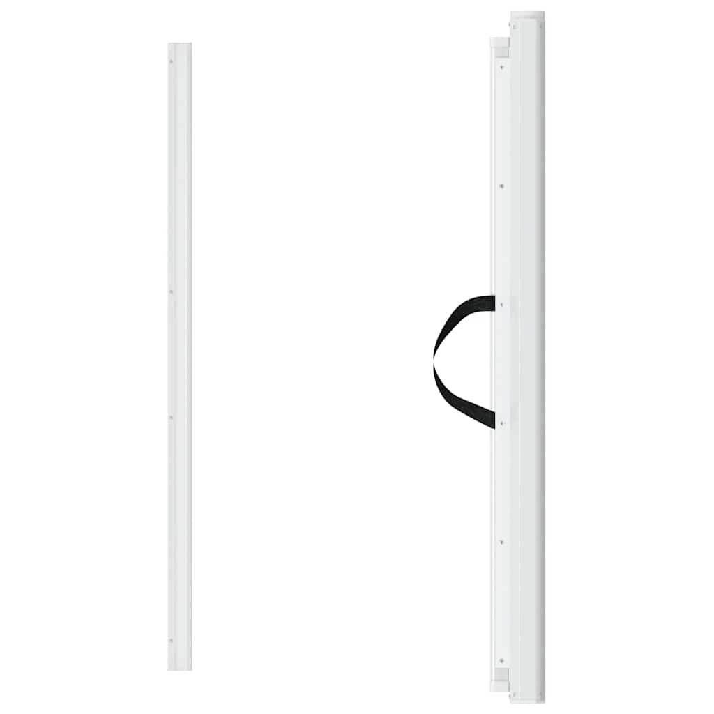 Retractable Pet Gate White 102.5x125 cm