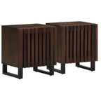 Bedside Cabinets 2 pcs 40x34x46 cm Solid Wood Mango