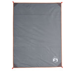 Picnic Blanket with Pegs Grey and Orange 205x155 cm