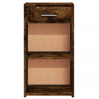 Bedside Cabinet Smoked Oak 35x34x65 cm Engineered Wood