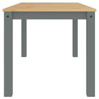 Dining Table Panama Grey 160x80x75 cm Solid Wood Pine