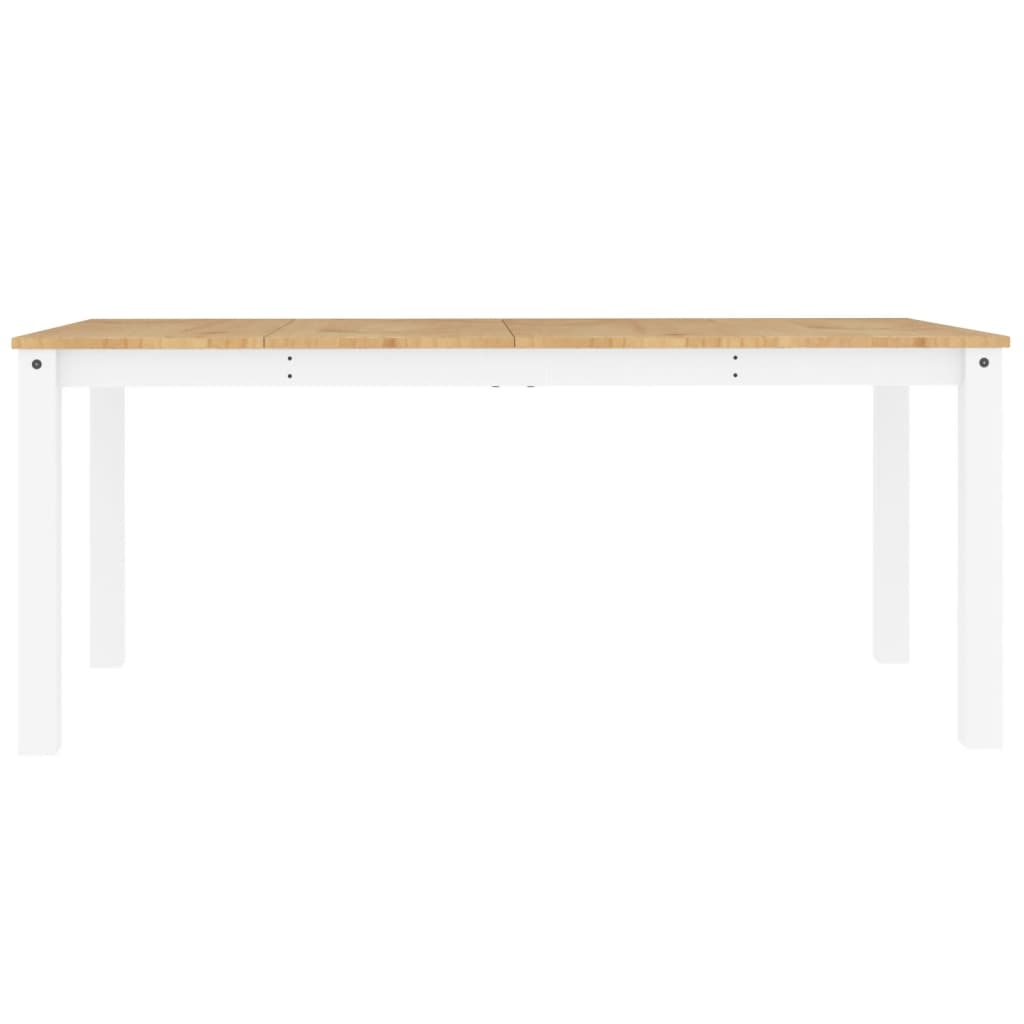Dining Table Panama White 180x90x75 cm Solid Wood Pine