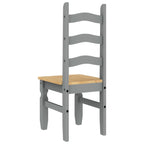 Dining Chairs 2 pcs Corona Grey 42x47x107 cm Solid Wood Pine
