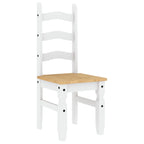 Dining Chairs 2 pcs Corona White 42x47x107 cm Solid Wood Pine