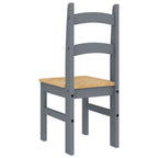Dining Chairs 2 pcs Grey 40x46x99 cm Solid Wood Pine
