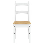 Dining Chairs 2 pcs White 40x46x99 cm Solid Wood Pine