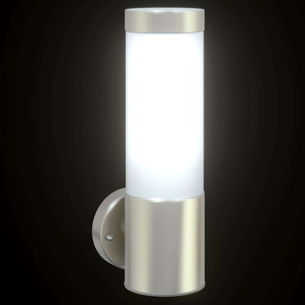 Outdoor Wall Light Silver 12 x 7.5 x 27 cm Stainless steel