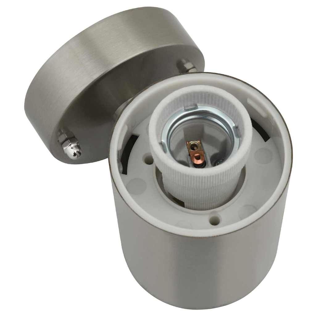 Outdoor Wall Light 2 pcs Silver 12 x 8.5 x 27 cm