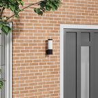 Outdoor Wall Light Black 12 x 8.5 x 27 cm