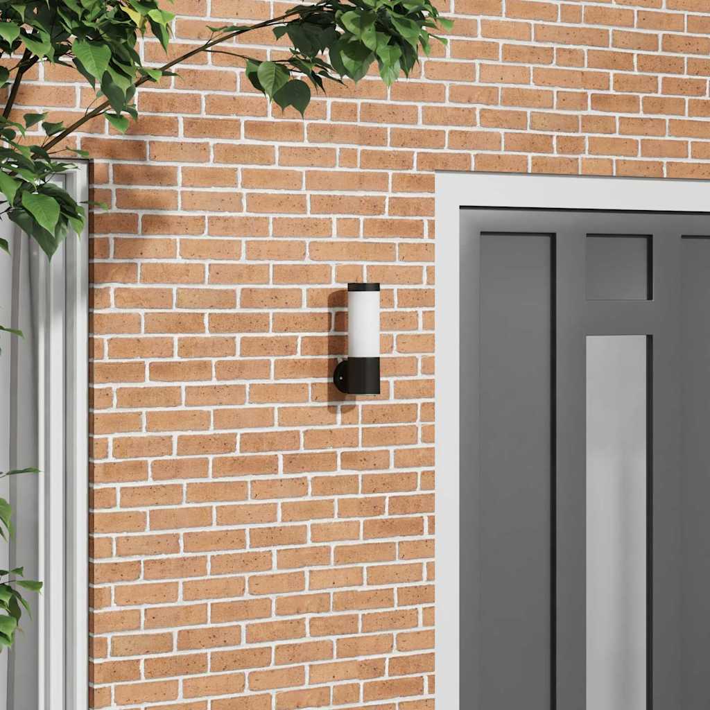 Outdoor Wall Light Black 12 x 8.5 x 27 cm