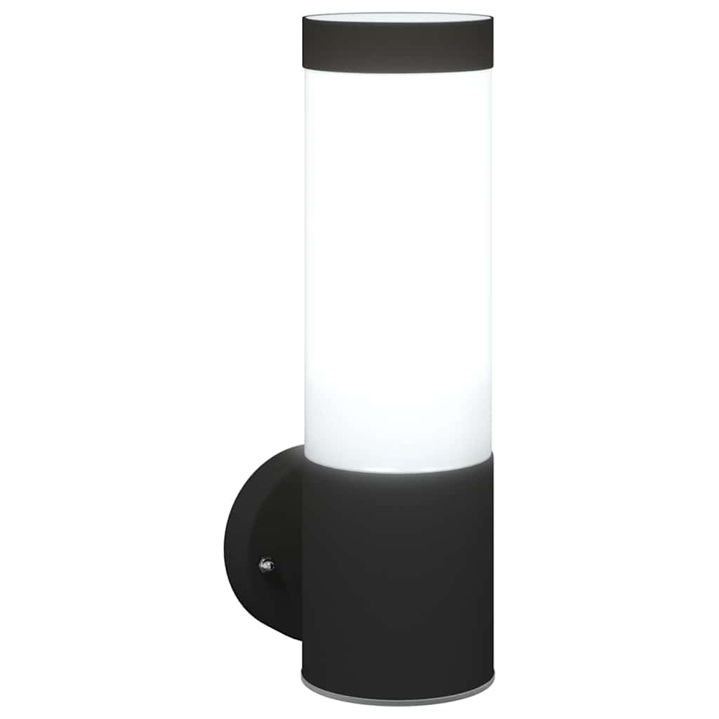 Outdoor Wall Light Black 12 x 8.5 x 27 cm