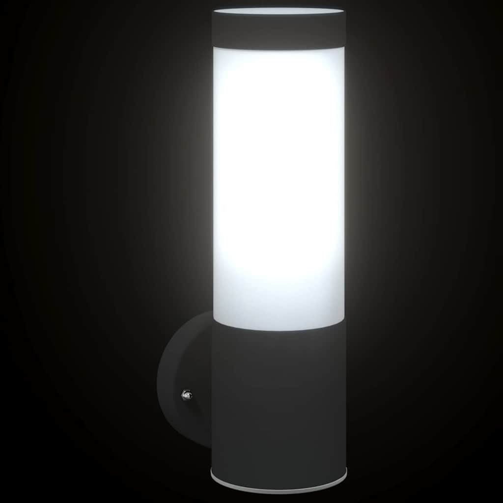 Outdoor Wall Light Black 12 x 8.5 x 27 cm