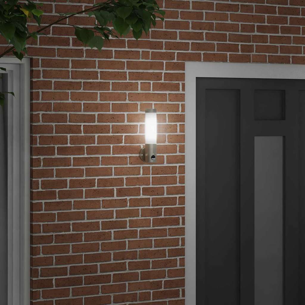 Outdoor Wall Light Silver 12 x 7.5 x 29 cm Stainless steel