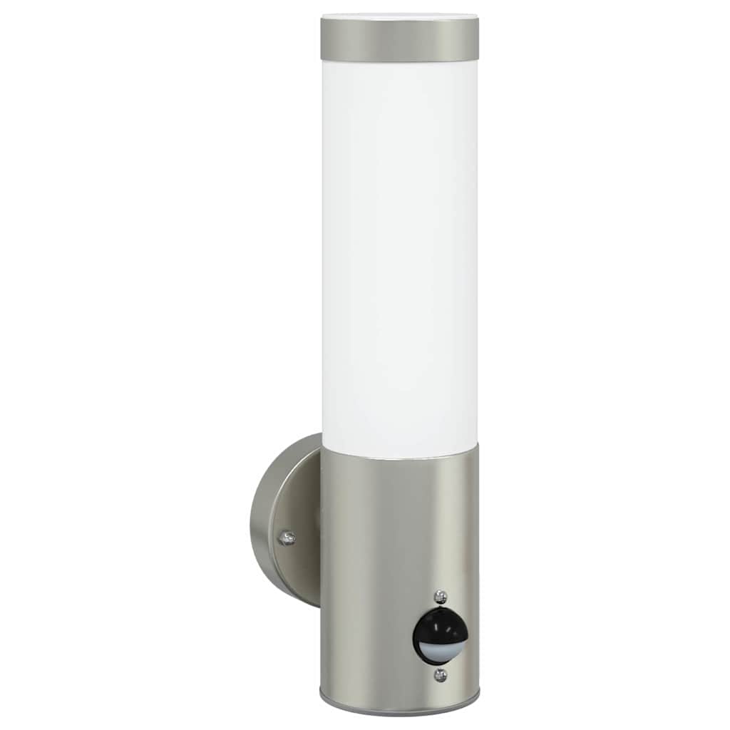 Outdoor Wall Light Silver 12 x 7.5 x 29 cm Stainless steel