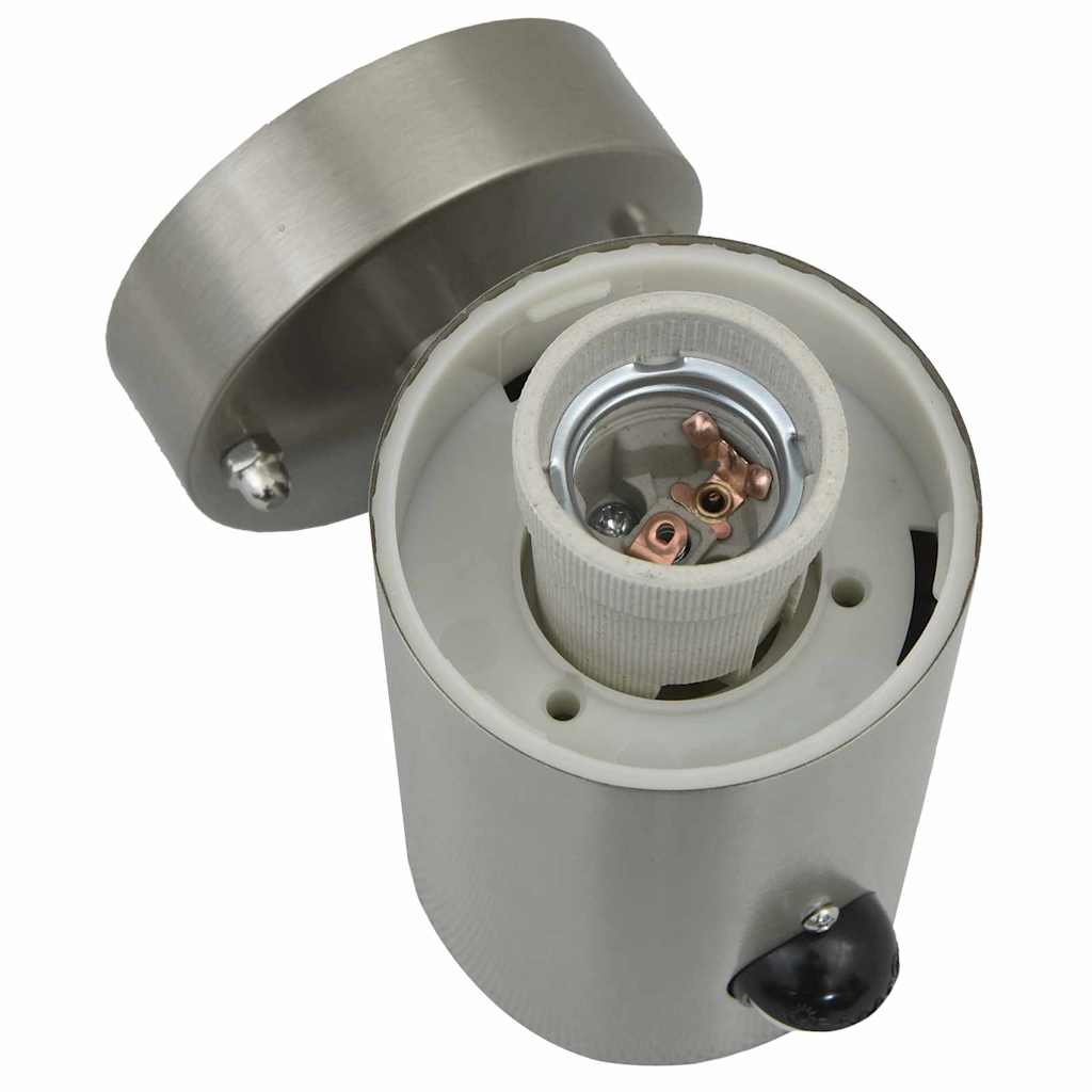 Outdoor Wall Lights 2 pcs Silver 12 x 7.5 x 29 cm