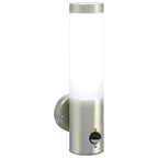 Outdoor Wall Lights 2 pcs Silver 12 x 7.5 x 29 cm
