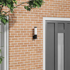 Outdoor Wall Light Black 12 x 7.5 x 29 cm Stainless steel
