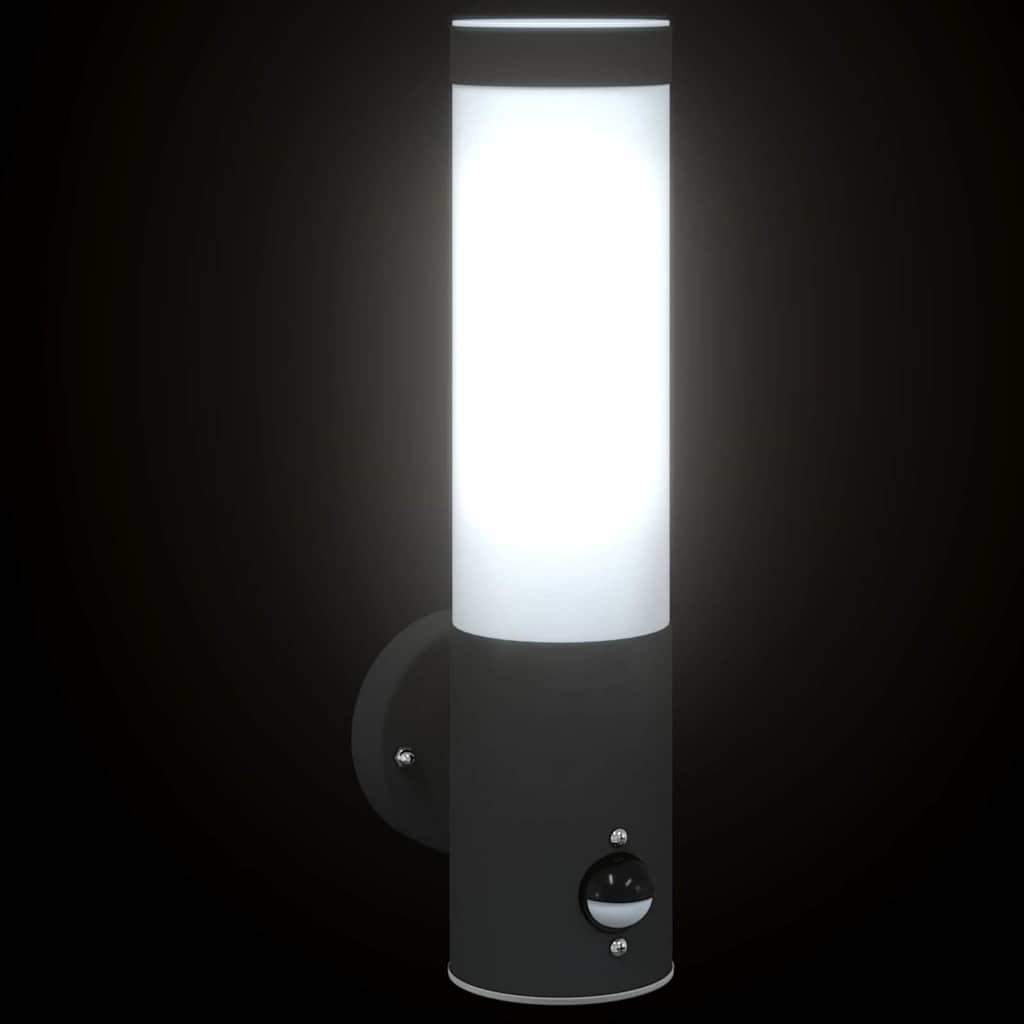Outdoor Wall Light Black 12 x 7.5 x 29 cm Stainless steel