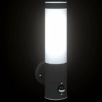 Outdoor Wall Light Black 12 x 7.5 x 29 cm Stainless steel