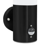 Outdoor Wall Light 2 pcs Black 12 x 8.5 x 29 cm